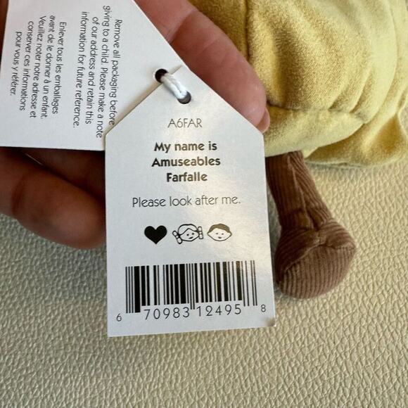 Jellycat Farfalle Amuseables New FAST SHIP Gift for Her - Picture 7 of 7